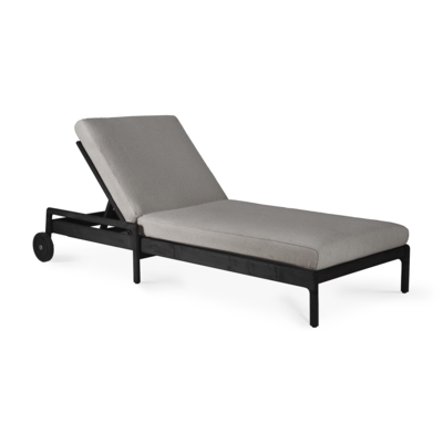 Ethnicraft - Outdoor - Teak Jack adjustable lounger - zwart