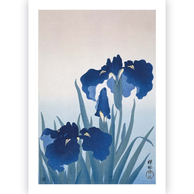 Poster Ohara Koson - Blue Iris