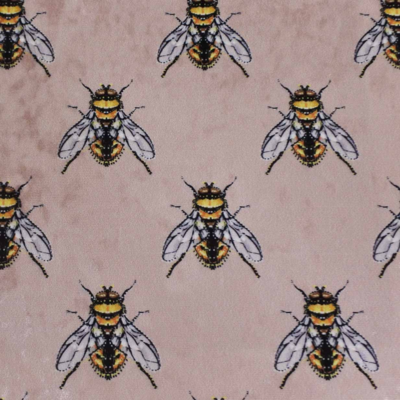 Kussen velvet hommel bijtjes