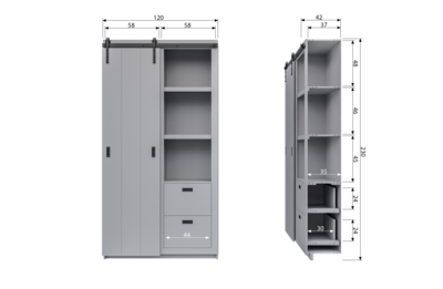 vtwonen Slide Kast Barn