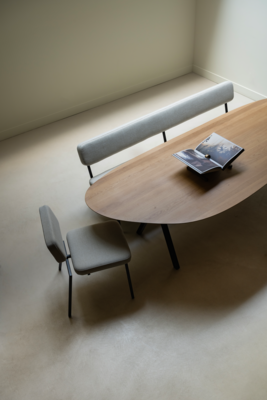 Studio HENK tafel Slim X-type Blob (organisch), zwart frame - Smart Collectie