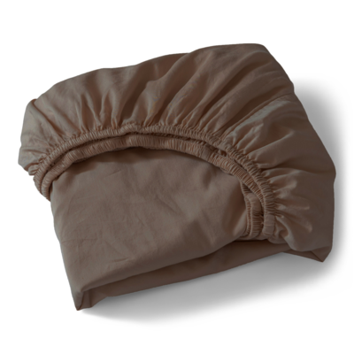 Hoeslaken Cotton Satin Dark Br