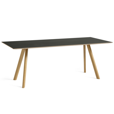 HAY tafel CPH 30 - Eiken, Linoleum Zwart