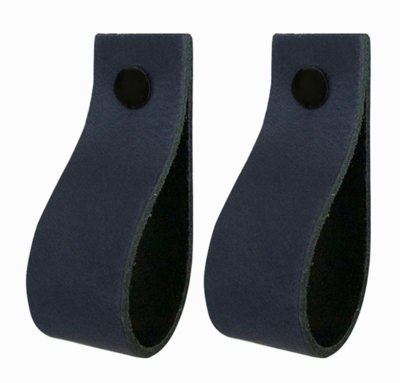 Leren handgrepen 'de lus' maat S | set van 2 - incl. 4 schroefjes