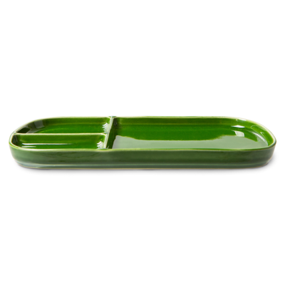 HKliving Emeralds plate rectangular Green