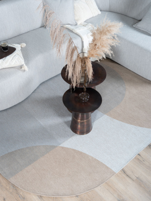 Vloerkleed Eli beige - Ovaal