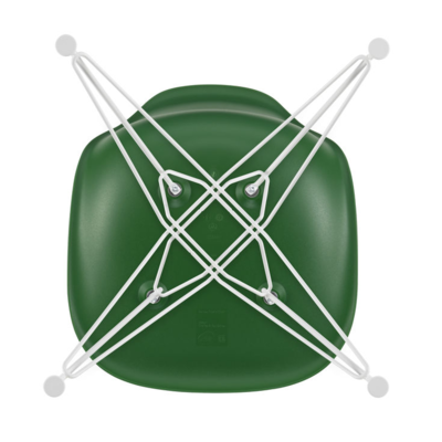 Vitra DSR RE eetkamerstoel wit onderstel