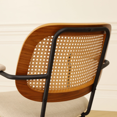 Rotan eetkamerstoel Jolie - met armleuningen