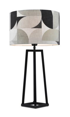 Tafellamp Lorenzo retro zwart