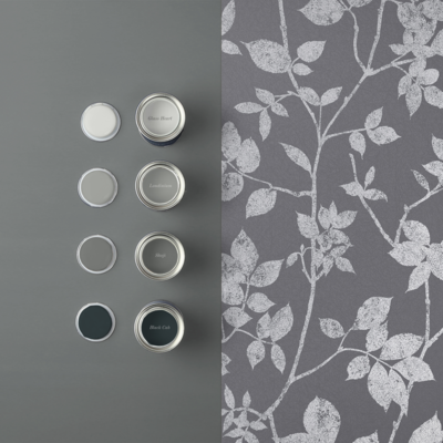 Graham &amp; Brown  vliesbehang  Luna Grey &amp; Rose Gold