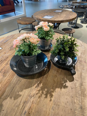 Hardsteen Chapati schaal zwart