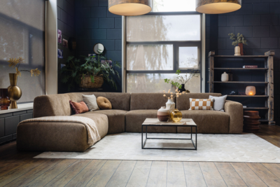 JaxxChoice hoekbank Veda bruin