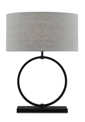 Tafellamp Devon medium zwart