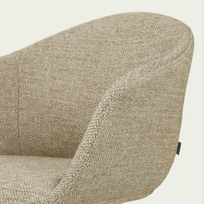 Eetkamerstoel Nena-Otis - zwart houten onderstel