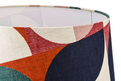 Lampenkap Ovaal Retro color