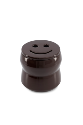 Kaars Shape 02.02 Candle &amp; Happy lid Aubergine