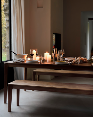 Ethnicraft - Bok bank - teak onbehandeld