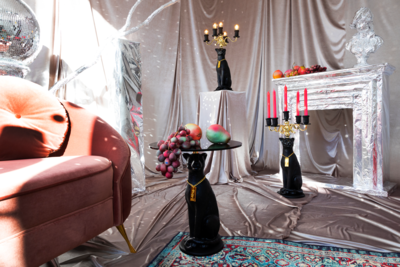 Bold Monkey kaarsenhouder Proudly Crowned Panther