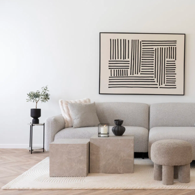 Ribstof sierkussen Mabel