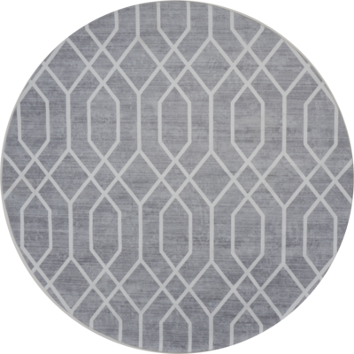 Vloerkleed Pattern Grijs Rond