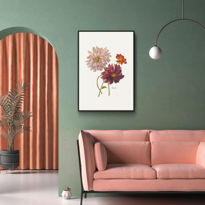 Walljar poster ingelijst - Dahlia