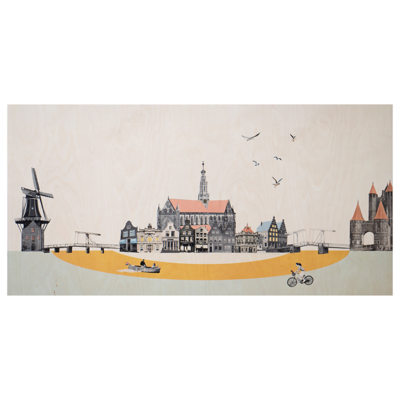 StoryWood wandpaneel Verliefd op Haarlem