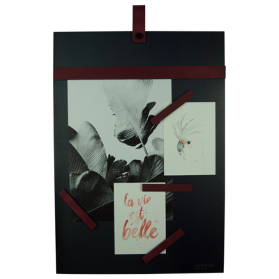 Magneetbord met magneetstrips