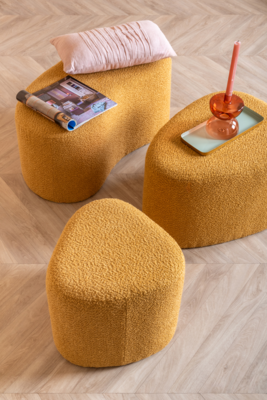 Pouf Ada wave bouclé