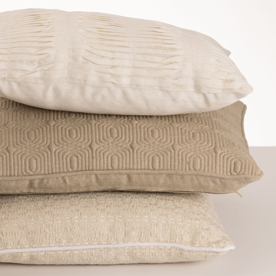 Sierkussen Natural stitch