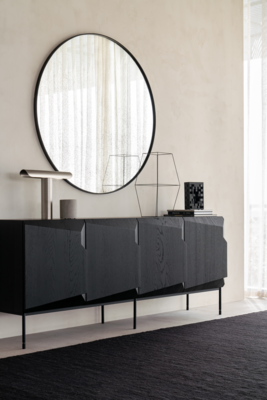 Ethnicraft - Aged muurspiegel - rond