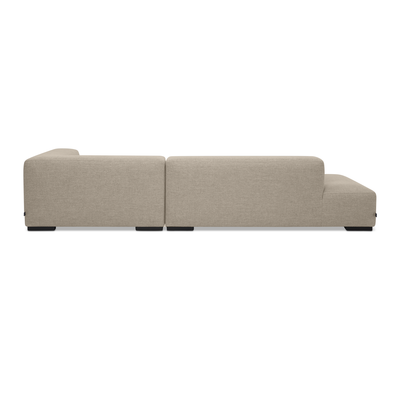 Koozo hoekbank Junior rechts Hoekbank Rechts: 313 + 712 | Stof: Beige - 900.65.1161 | Frame: Zwart | 2x koppelstuk