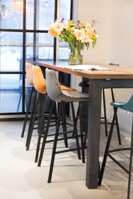 Dutchbone Franky Barkruk Velvet 80 cm - Set van 2