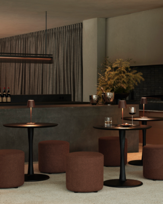 Ethnicraft - Torsion eettafel - eiken/eiken zwart - hoogte: laag 69cm