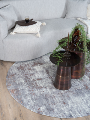 Vloerkleed Yara silver - Ovaal