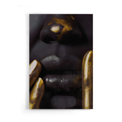 Walljar acrylglas schilderij - Golden Fingers