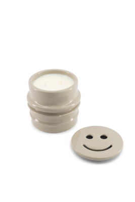 Kaars Shape 03.01 Candle &amp; Happy lid Concrete