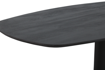 Eettafel Berlijn deens ovaal zwart 200cm