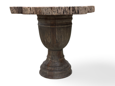 Eettafel uniek dikke poot