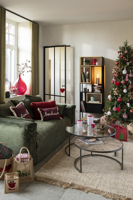 Vakkenkast Tina Zwart/Naturel