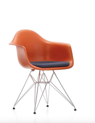 Vitra stoel Eames DAR chroom onderstel