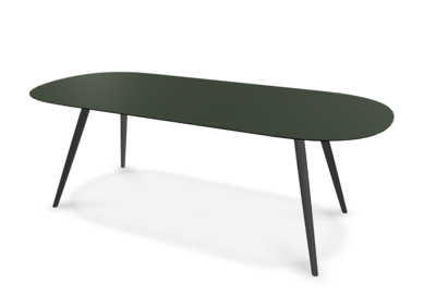 They &amp; Me eettafel Joy – plat ovaal – HPL Zucchini