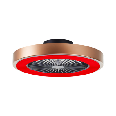 Plafondventilator Slimline – RGB licht – zwart/goud