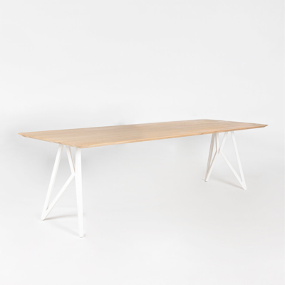 Studio HENK tafel Butterfly Rechthoekig - wit frame, HPL Fenix bianco kos