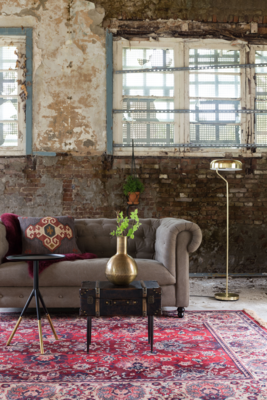 Dutchbone Vloerkleed Bid old red