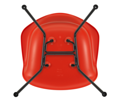 Vitra stoel Eames DAX Basic Dark onderstel