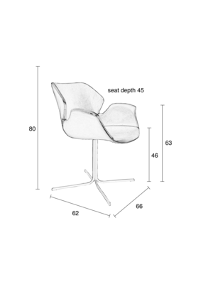 Zuiver Nikki Armstoel - Set van 2