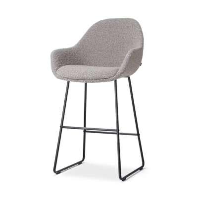 Barkruk Nino-Mae zwart onderstel - 65 cm