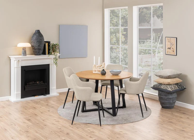 Eetkamerstoel Ringe - Set van 2 - Beige