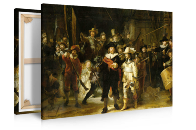 Canvas schilderij De Nachtwacht