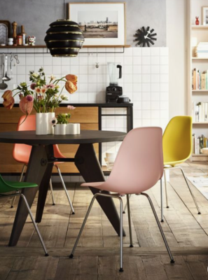 Vitra stoel Eames DSX chroom onderstel
